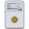 Image 1 : 1872A Germany 10 Marks Prussia Gold Coin NGC MS67