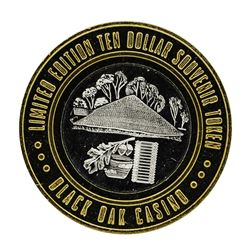 .999 Silver Black Oak Casino Tuolumne, CA $10 Casino Limited Edition Gaming Toke