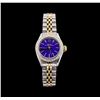 Image 1 : Ladies Two Tone Rolex Oyster Perpetual Watch with Diamond Bezel