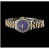 Image 3 : Ladies Two Tone Rolex Oyster Perpetual Watch with Diamond Bezel