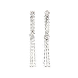 Philippe Charriol 18KT White Gold 0.41ctw Diamond Earrings