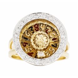 14KT Yellow Gold 0.40ctw Diamond Ring