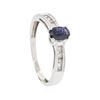 Image 4 : 10KT White Gold Lady's 0.60ct Sapphire and Diamond Ring