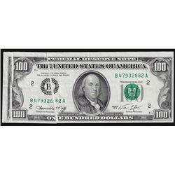 1974 $100 Federal Reserve Note Double Gutterfold ERROR