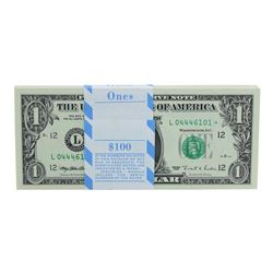 Pack of (100) Consecutive 1995 $1 Federal Reserve STAR Notes San Francisco