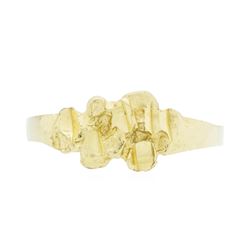 14KT Yellow Gold Nugget Style Ring