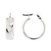 Image 2 : 14KT White Gold Hoop Earrings