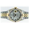 Image 9 : Rolex Mens 14KT Two Tone Gold Sapphire and Diamond Datejust Wristwatch