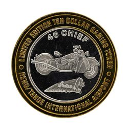 .999 Silver Reno Tahoe International Airport $10 Casino Limited Edition Gaming T