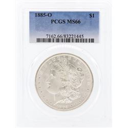 1885-O $1 Morgan Silver Dollar Coin PCGS MS66