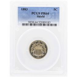 1883 Shield Nickel Proof Coin PCGS PR64 Shield