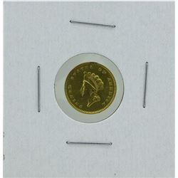 1854 $1 Indian Princess Head Gold Dollar Coin Type II