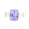 Image 1 : 14KT Yellow Gold Ladies 2.44ct Tanzanite and Diamond Ring