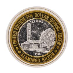 .999 Silver Flamingo Hilton Las Vegas, Nevada $10 Casino Limited Edition Gaming