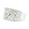 Image 2 : 14KT White Gold Ladies 0.70ctw Diamond Ring