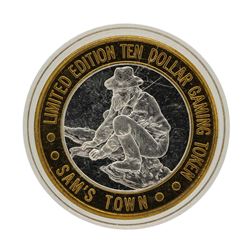 .999 Silver Sam Boyds California Hotel $10 Casino Limited Edition Gaming Token