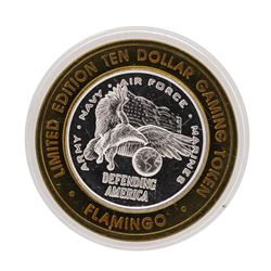 .999 Silver Flamingo Las Vegas, Nevada $10 Casino Limited Edition Gaming Token