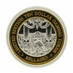 .999 Silver Bellagio Las Vegas, Nevada $10 Casino Limited Edition Gaming Token