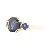 Image 2 : 14KT Yellow Gold Ladies 5.50ctw Blue Sapphire Ring
