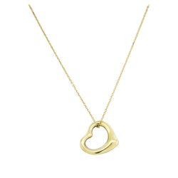 22KT Yellow Gold Heart Pendant with 14KT Yellow Gold Chain