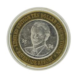 .999 Silver Riverside Resort Casino Laughlin, NV $10 Limited Edition Gaming Toke