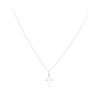 Image 2 : 14KT White Gold Cross Pendant with Chain