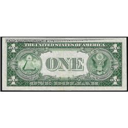 1935E $1 Silver Certificate Note Overprint ERROR