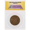 Image 2 : 1945 Palestine AE 2 Mils Coin ANACS AU58