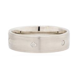 14KT White Gold Men's 0.25ctw Diamond Ring