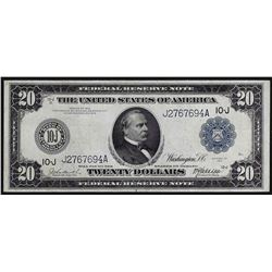 1914 $20 Federal Reserve Note Blue Seal