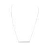 Image 2 : 14KT White Gold Bar Necklace