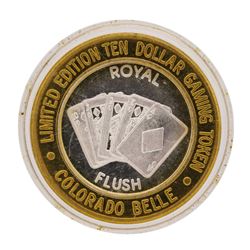 .999 Silver Colorado Belle Laughlin, Nevada $10 Casino Limited Edition Gaming To