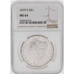 1879-S $1 Morgan Silver Dollar Coin NGC MS64