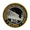 Image 1 : .999 Silver Maxim Hotel & Casino Las Vegas, NV $10 Limited Edition Gaming Token