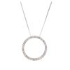 Image 1 : 10KT White Gold Lady's 0.50ctw Diamond Circle of Life Pendant with Chain
