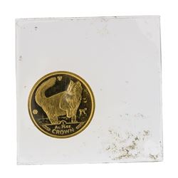 1991 1/25 oz Crown Isle of Man Gold Coin