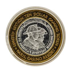 .999 Silver Paris Las Vegas, Nevada $10 Casino Limited Edition Gaming Token