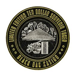 .999 Silver Black Oak Casino Tuolumne, CA $10 Casino Limited Edition Gaming Toke