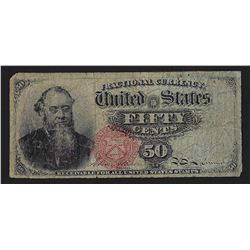 1863 Fifty Cents Fourth Issue Fractional Note
