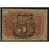 Image 2 : March 3, 1863 Five Cent Second Issue Fractional Note