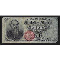 1863 Fifty Cents Fourth Issue Fractional Note