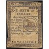 Image 1 : February 17, 1776 $1/6 Continental Currency Note