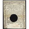 Image 1 : July 5, 1780 Connecticut Twenty Shillings Colonial Currency Note
