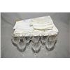 Image 1 : Selection of vintage linens including cut work table cloth and napkins, damask tablecloths and napki