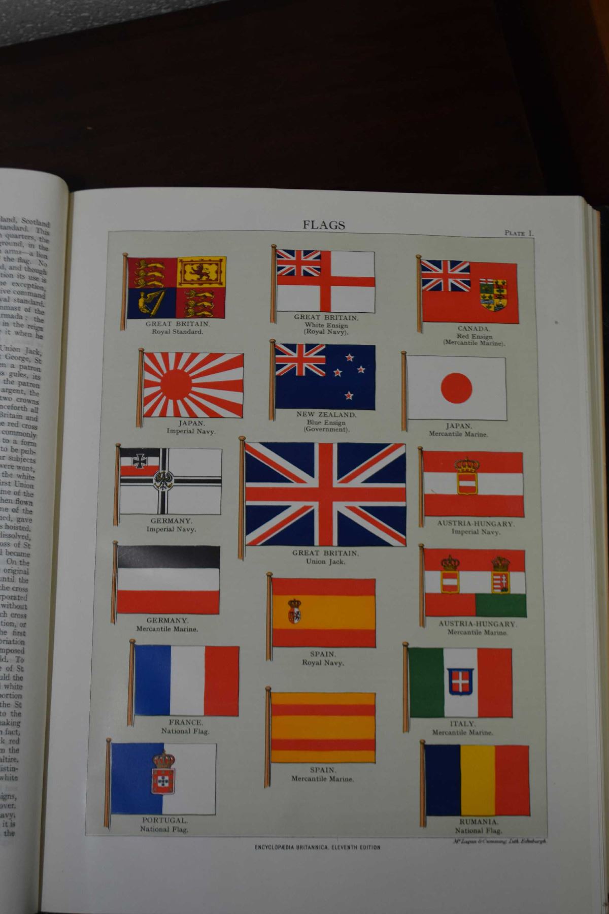 Complete set of leather bound Encyclopaedia Britannica 11th edition