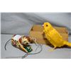 Image 1 : Two key wind animals including playful kitten and a chirping bird