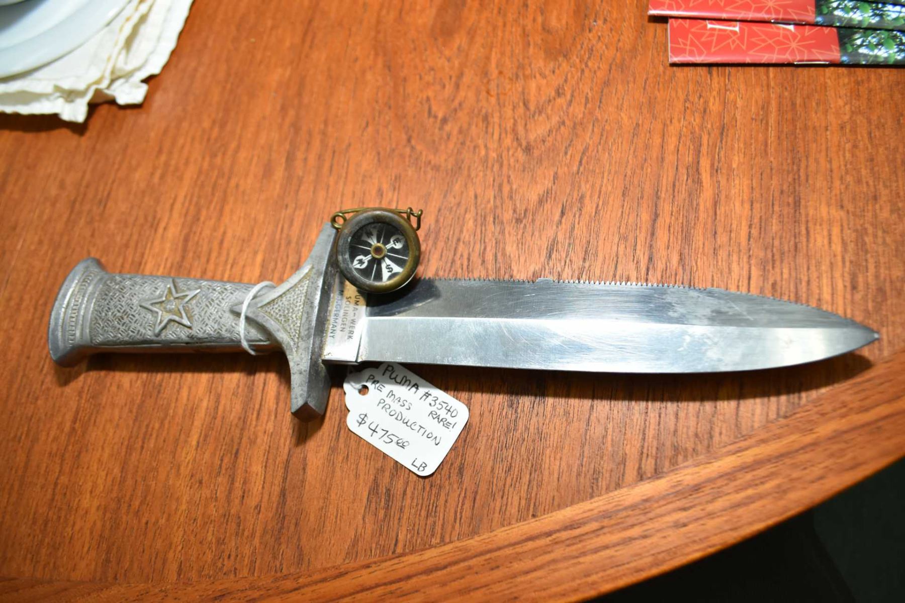 Vintage Puma diver's knife with pewter handle (rare, preproduction