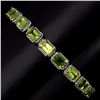 Image 2 : Natural Octagon 7x5mm Green Peridot Bracelet