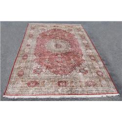 Very beautiful fine quality Tabriz design 100% Silk Rug