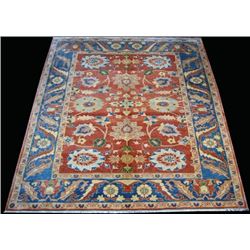 Beautifully contrasted vividly colored Egyptian Rug